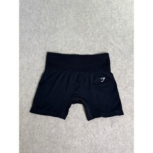 Gymshark Vital Seamless 2.0 Training Shorts S Black Marl High Waisted Gym Fit